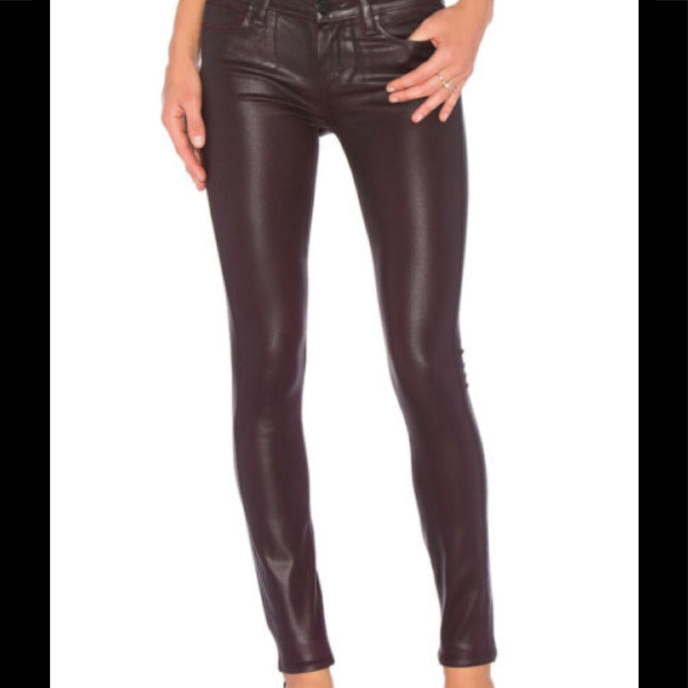 PAIGE Verdugo Ultra Skinny Jeans - Maroon Sz 27